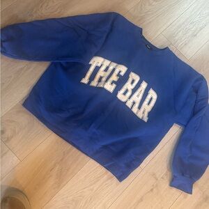 The Bar varsity sweatshirt size L